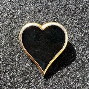 Vintage SARAH COVENTRY Brooch Black Heart